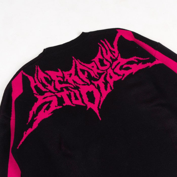 Black Throne Oversized Knit Sweater