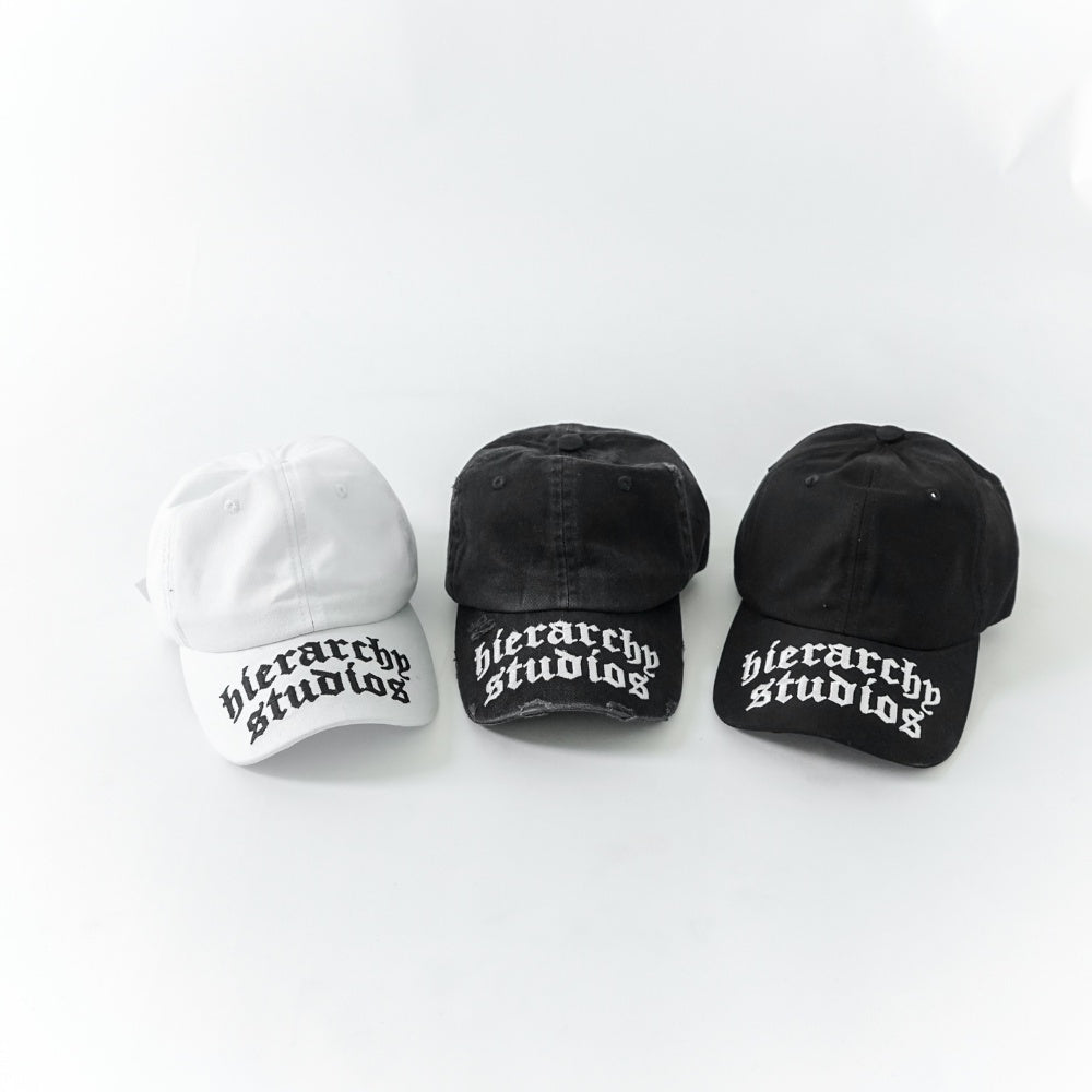 White Wide Logo Baseball Cap