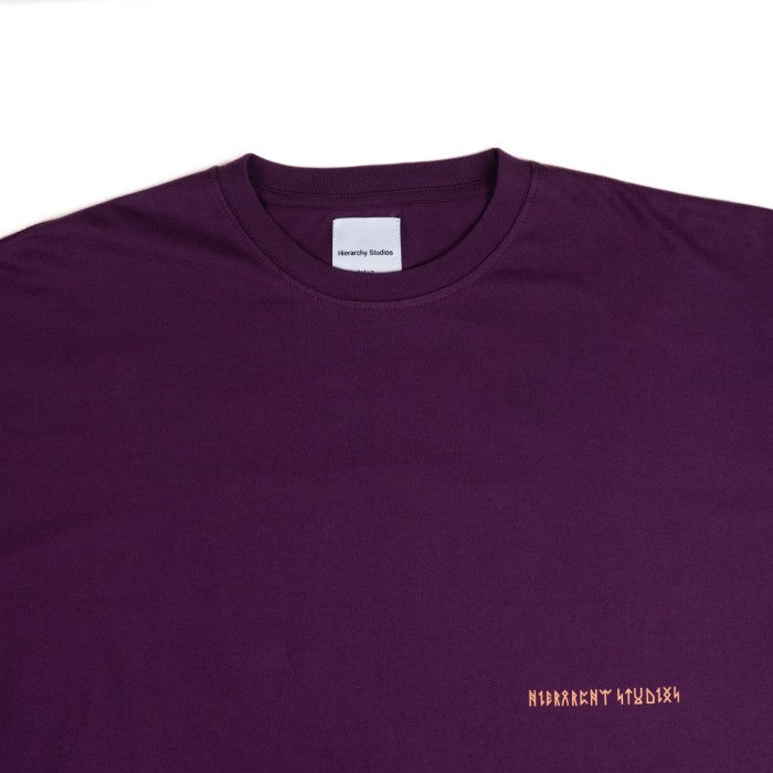 Runic Wide Logo Oversized T-Shirt Lighter Purple