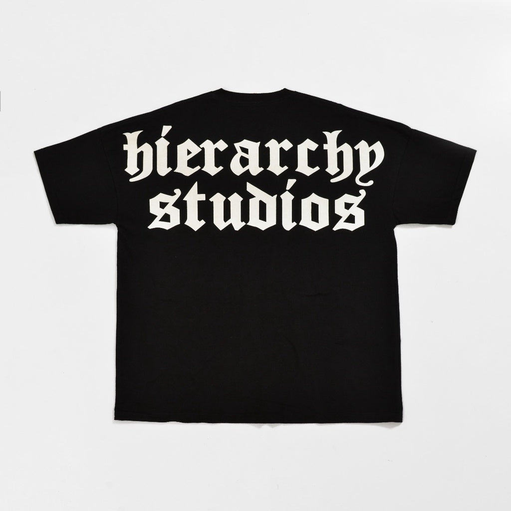Black Wide Logo Oversized T-shirt