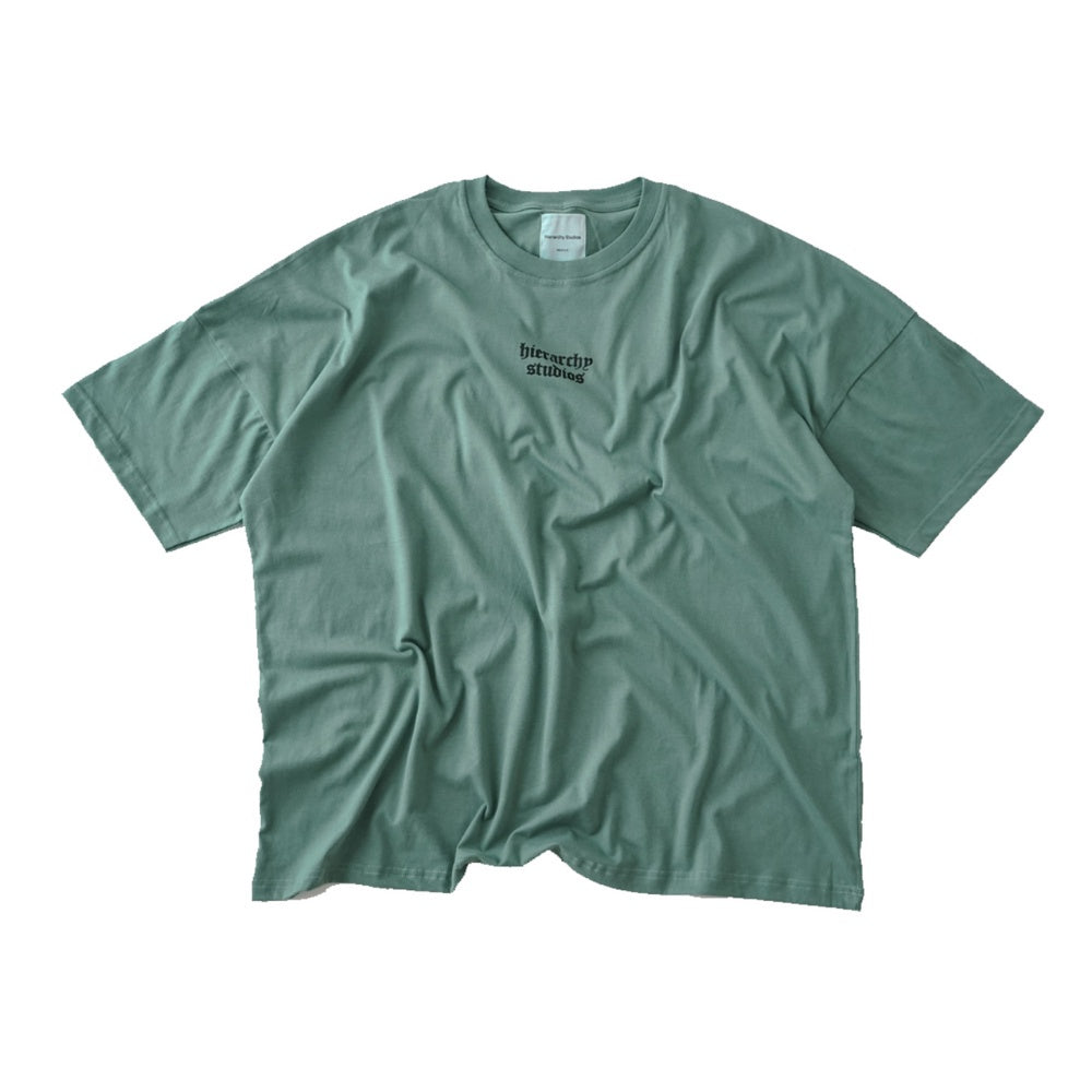 Dusty Green Wide Logo Oversized T-Shirt