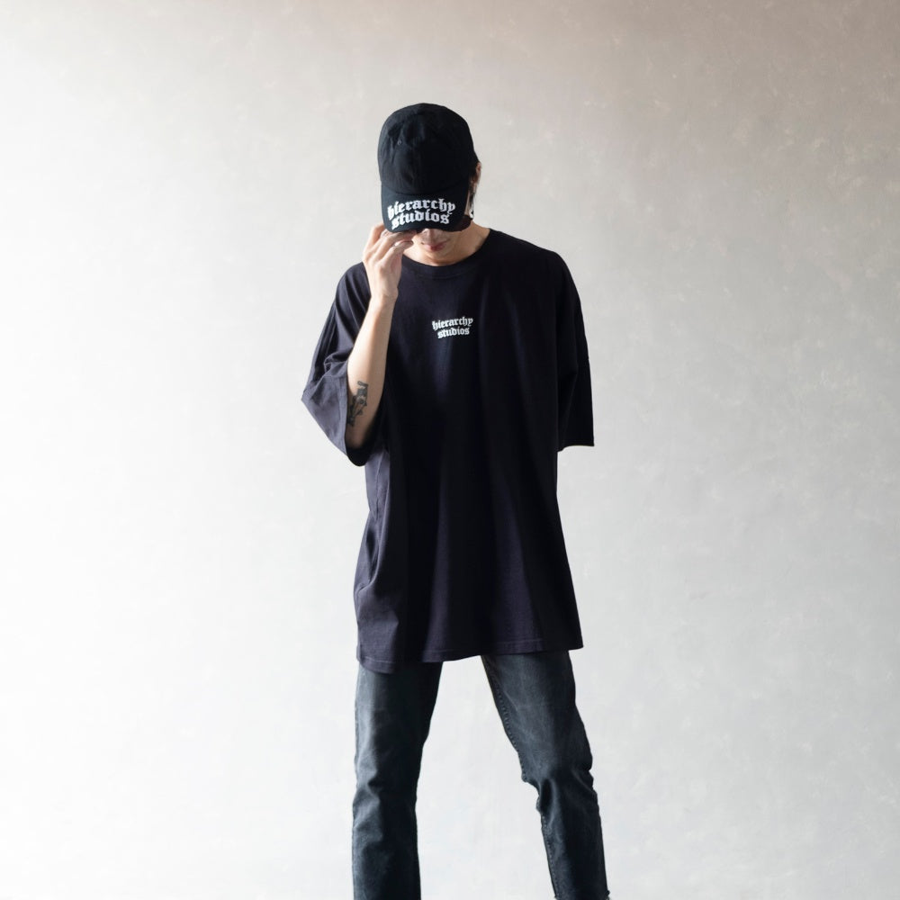 Black Wide Logo Oversized T-shirt