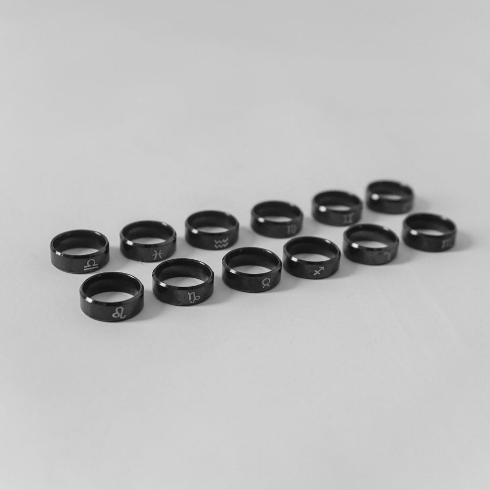 Black Zodiac Ring