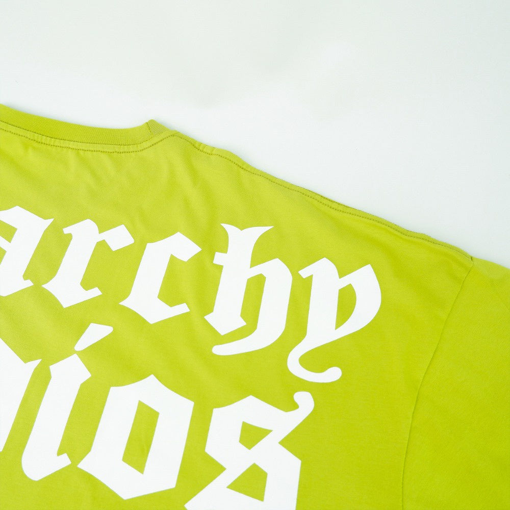 Hierarchy Studios - Lime Wide Logo Oversized T-shirt