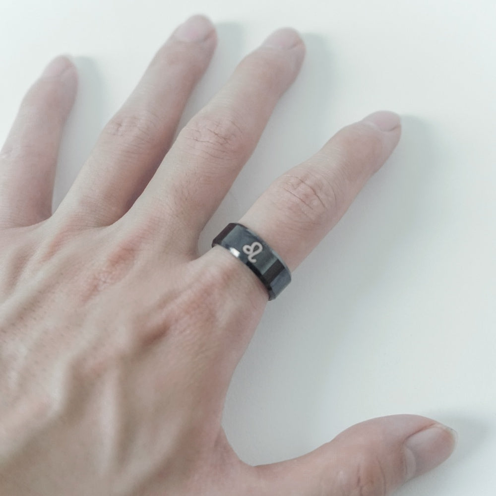 Black Zodiac Ring