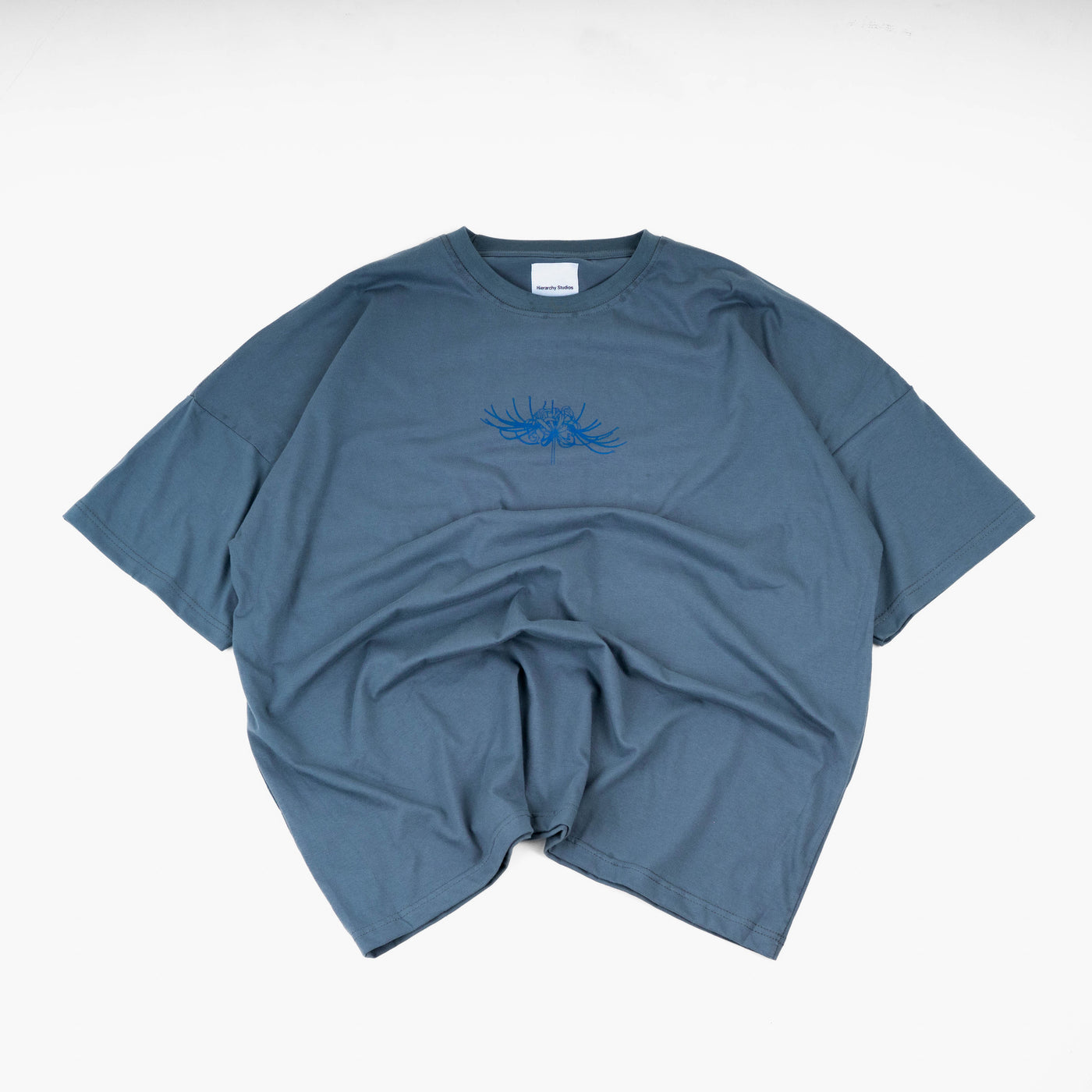 Flowers Wide Spider Lily Oversized T-shirt Grey