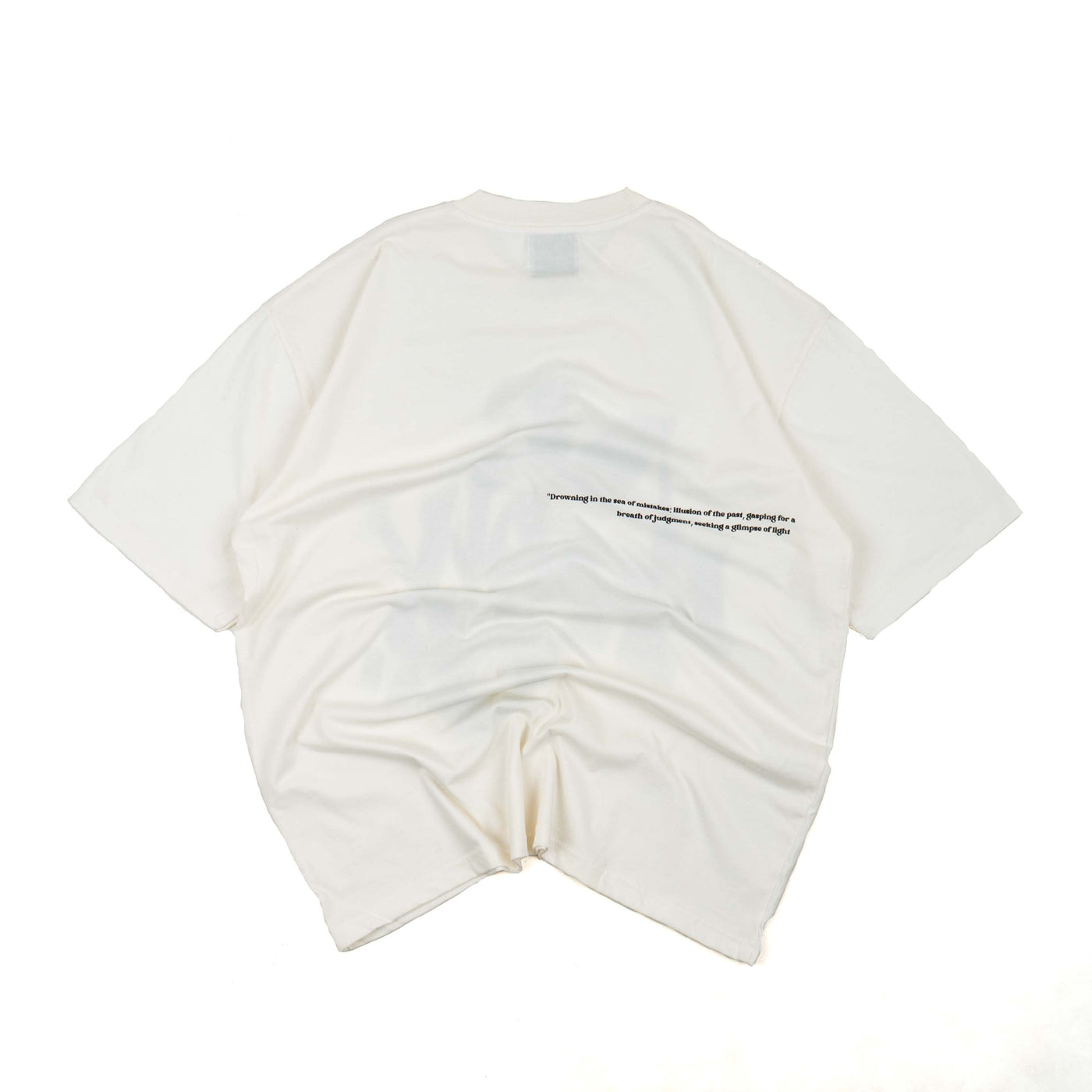 New Error Blurry Oversized T-Shirt Broken White