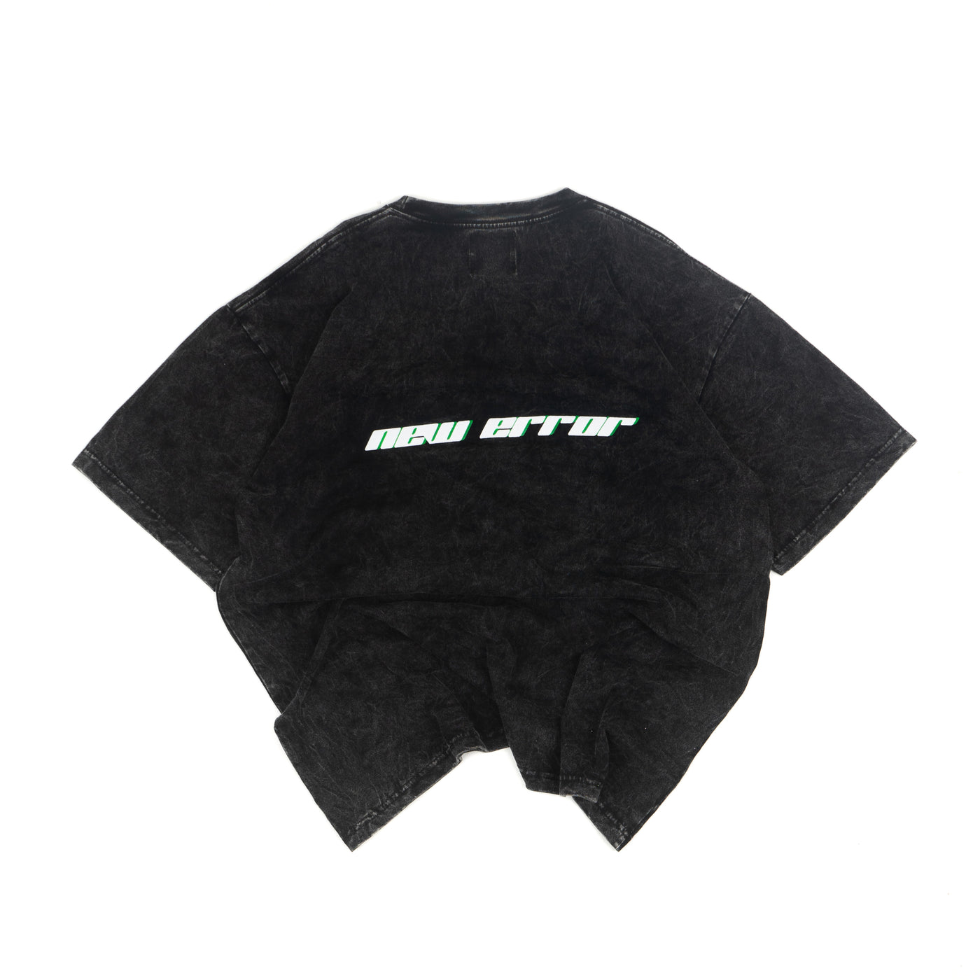 New Error Planet Oversized T-Shirt Washed Black