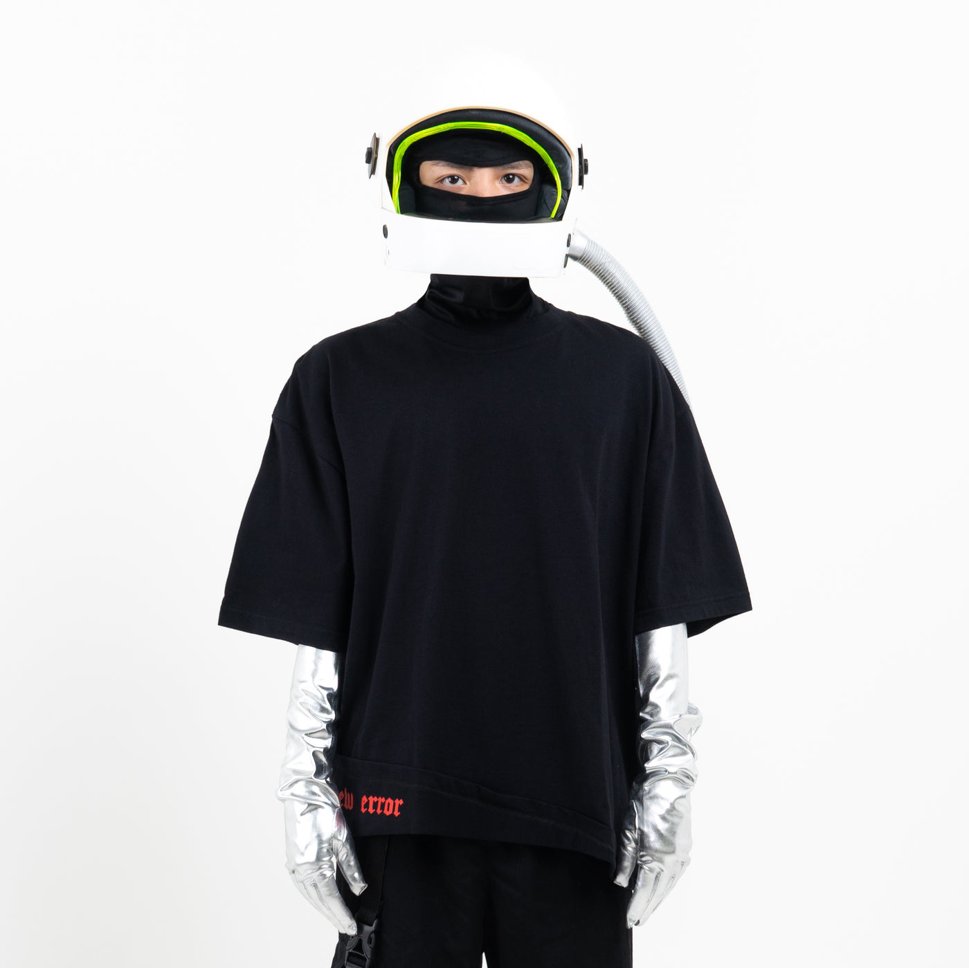 New Error Fold Oversized T-Shirt Black
