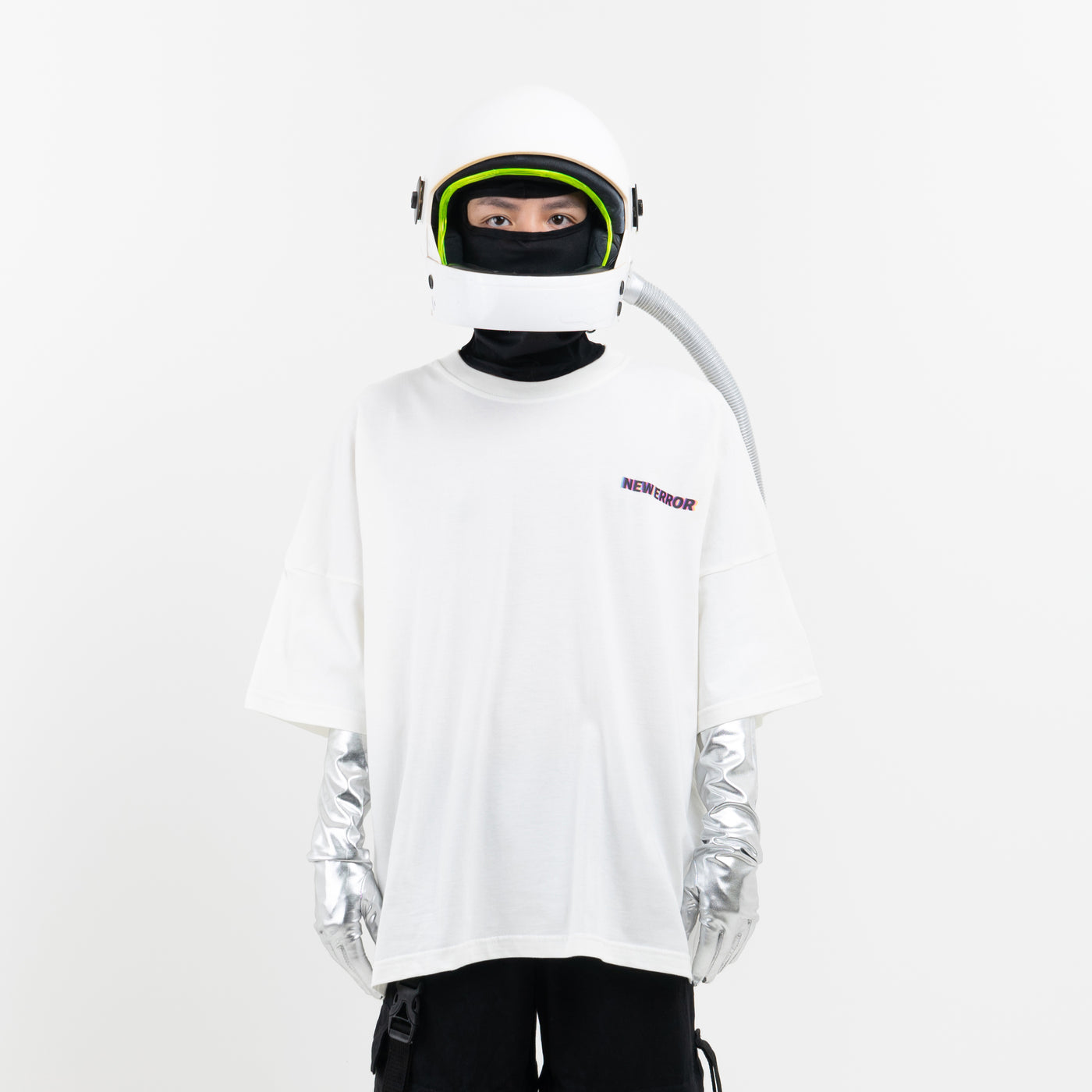 New Error Psychedelic Wide Logo Broken White