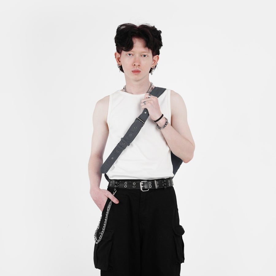 HIERARCHY STUDIOS TMTNW - Dark Grey Moon Nylon Bag