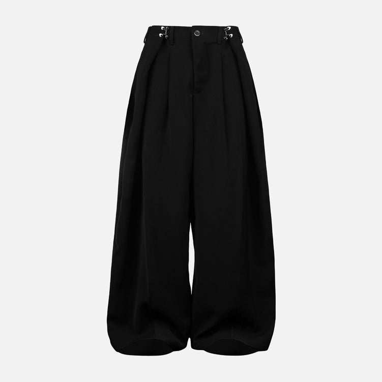 Black Stud Baggy Trousers Pants