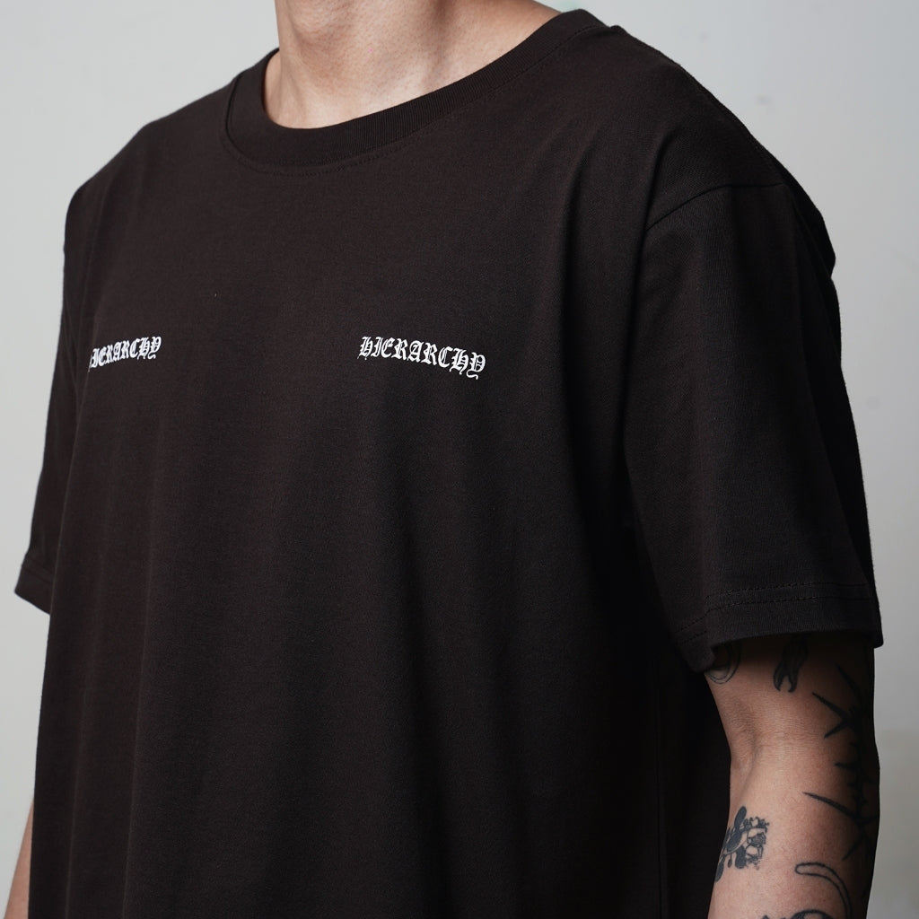 Brown Basic Tiny Boxy T-Shirt