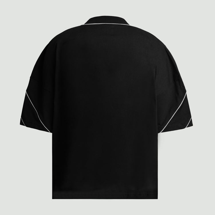 Hierarchy Studios CR - Black City Residue Boxy Wide T-Shirt
