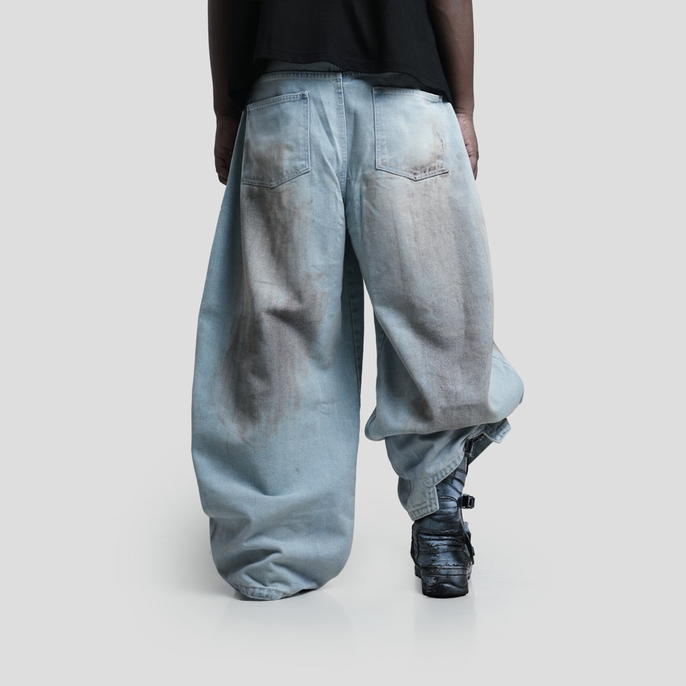 Hierarchy Studios CR - Dirty Baggy Denim Pants