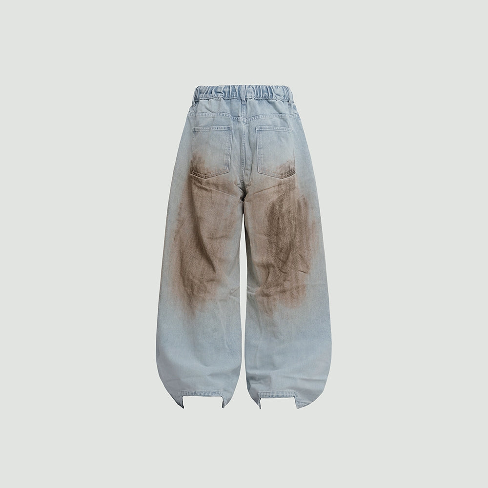 Hierarchy Studios CR - Dirty Baggy Denim Pants