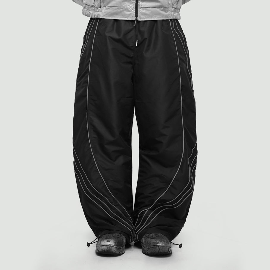Hierarchy Studios CR - Black City Residue Baggy Trackpants