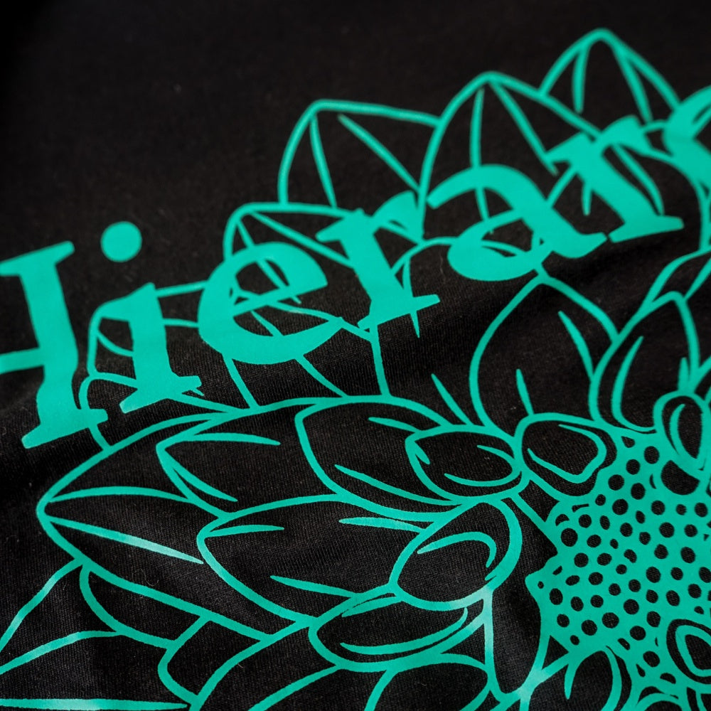 Flowers Dahlia Oversized T-Shirt Black