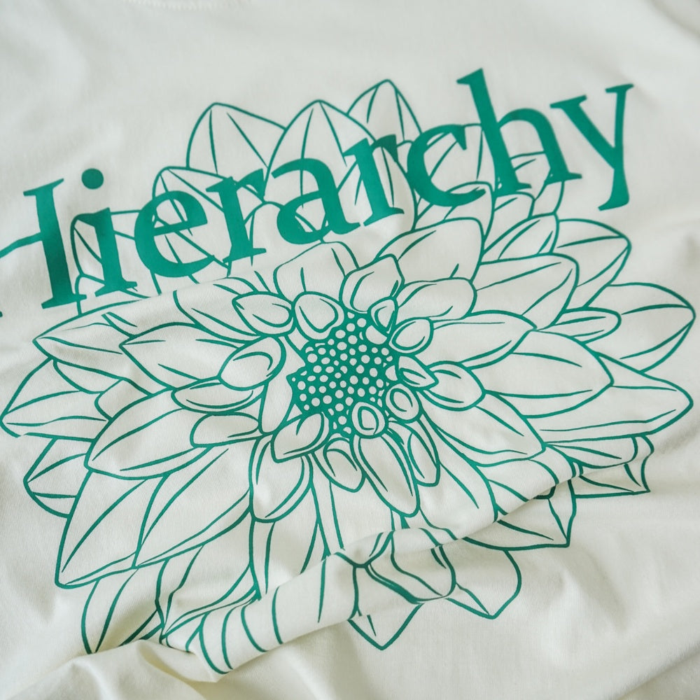 Flowers Dahlia Oversized T-Shirt White