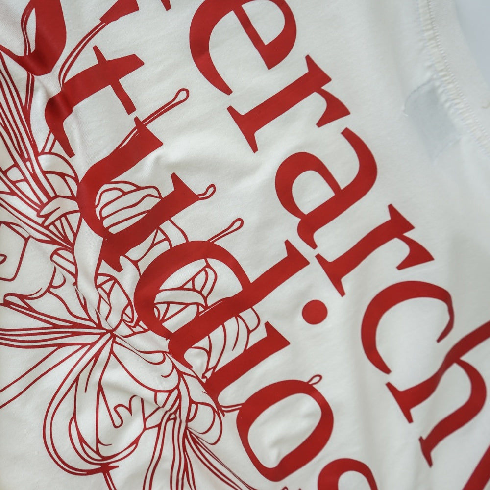 Flowers Wide Spider Lily Oversized T-shirt White