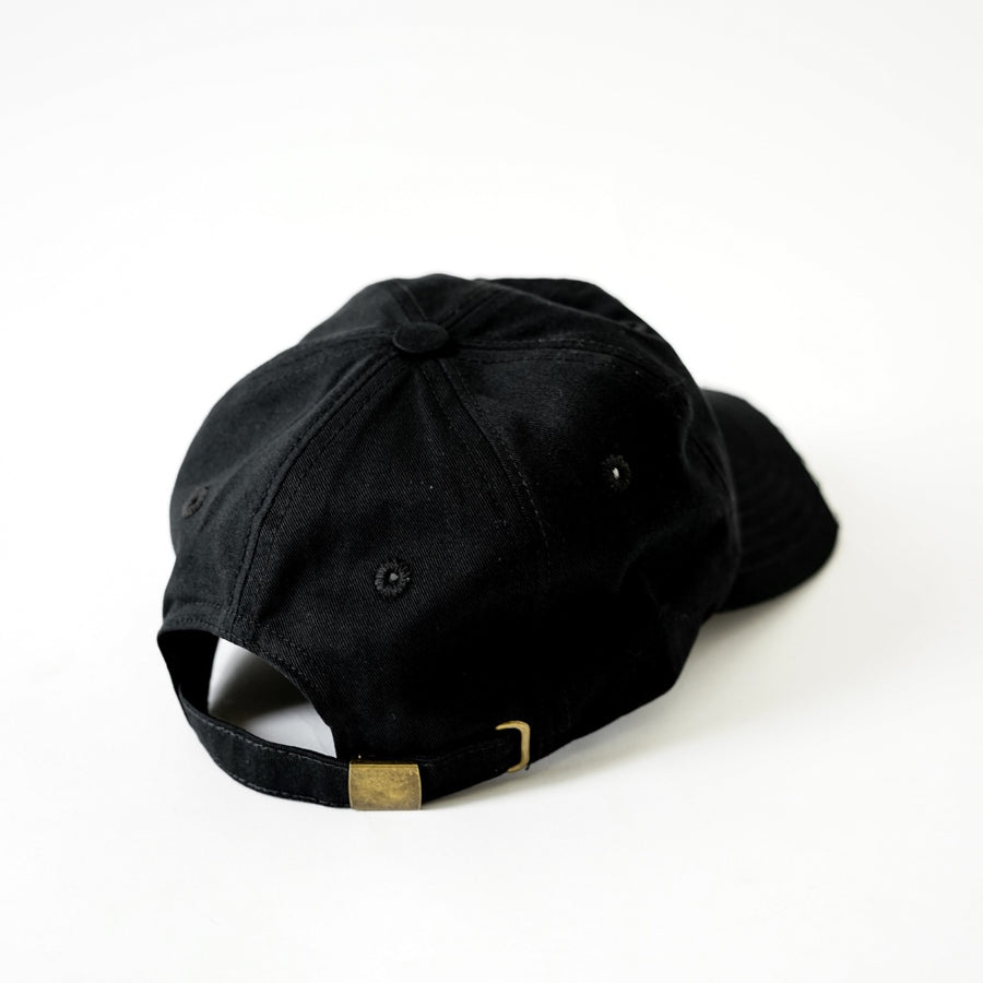 Graffiti Half Cut Baseball Cap Black