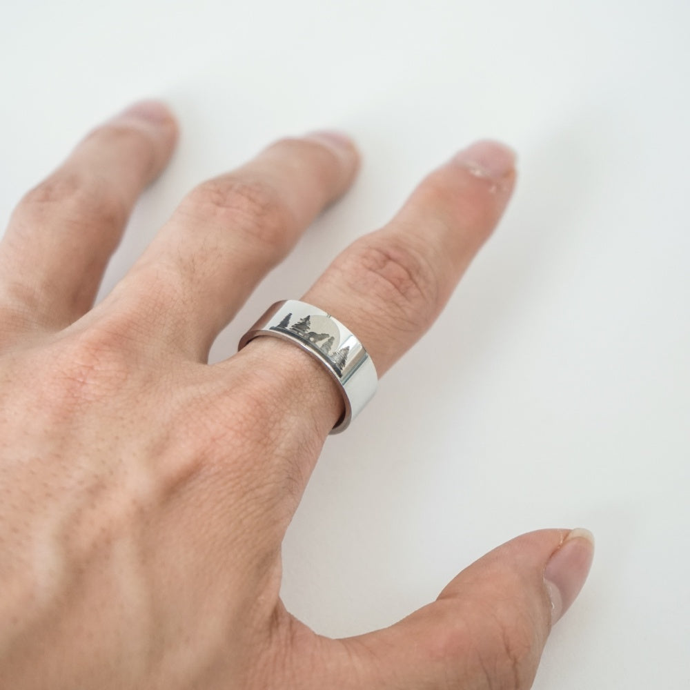Forest Wolf Ring