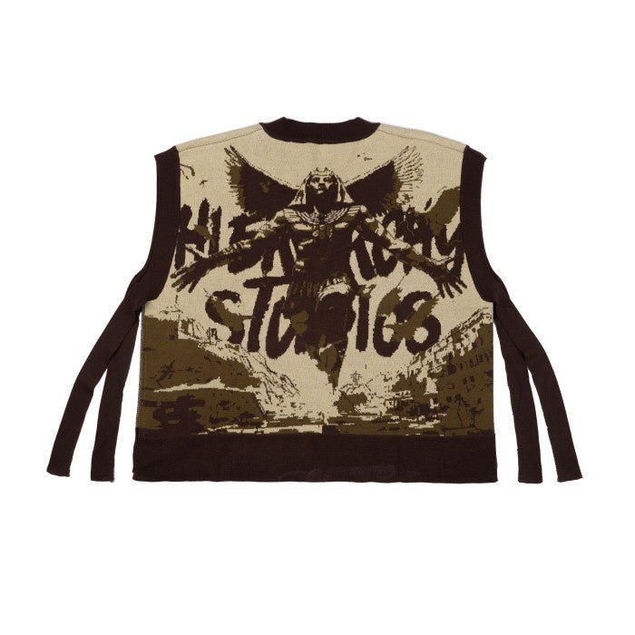 White Vision Knit Vest