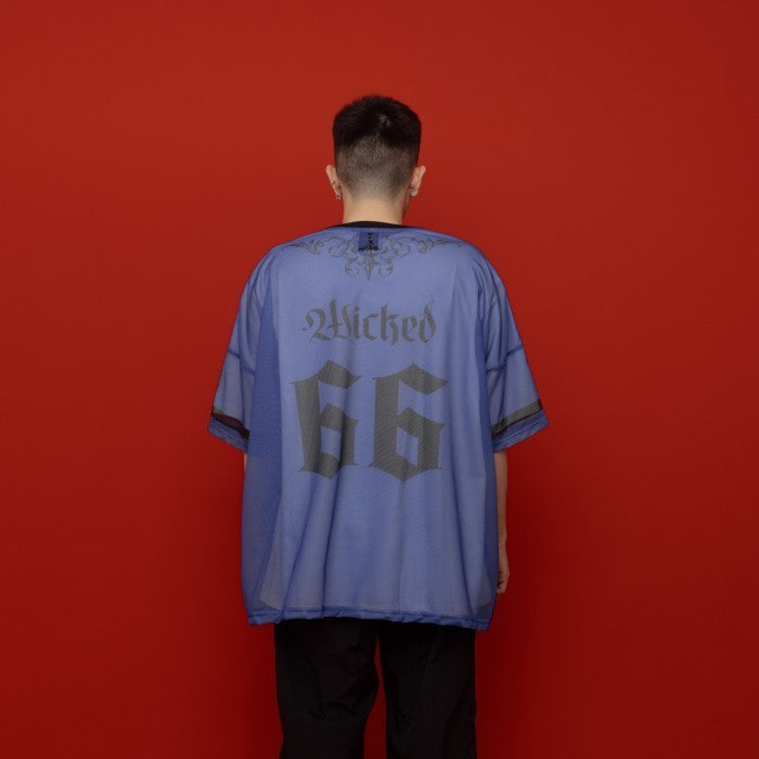 HIERARCHY STUDIOS Spellbound 2.0 - Blue Wicked Wide Oversized Mesh Jersey