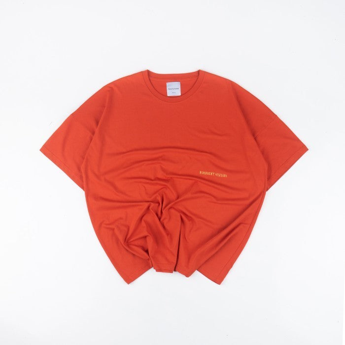 Runic Wide Logo Oversized T-Shirt Brick Red