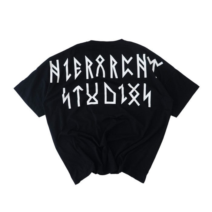 Runic Wide Logo Oversized T-Shirt Brick Red