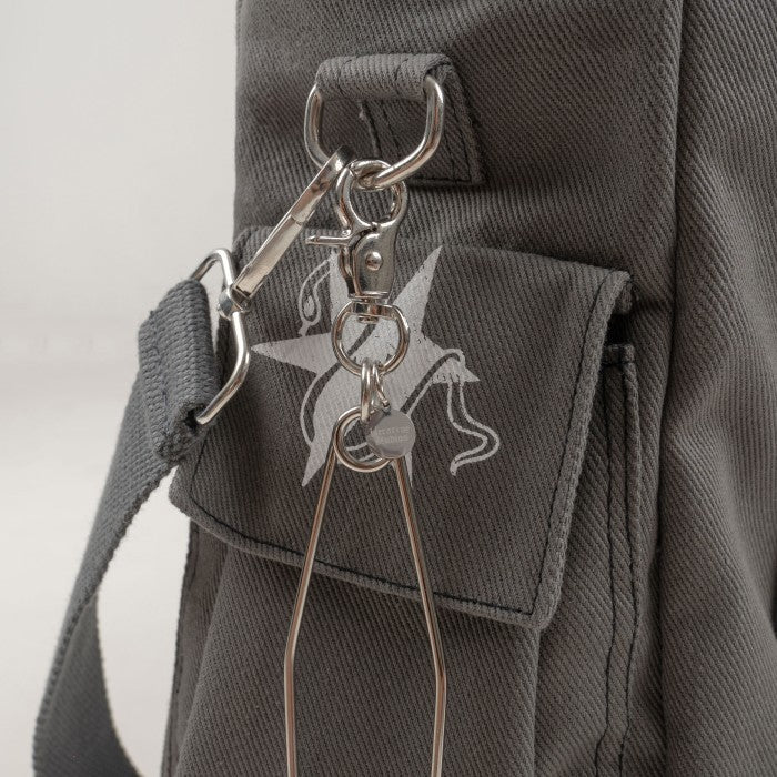 HIERARCHY STUDIOS TMTNW - Silver Pin Oversized Bag Charm