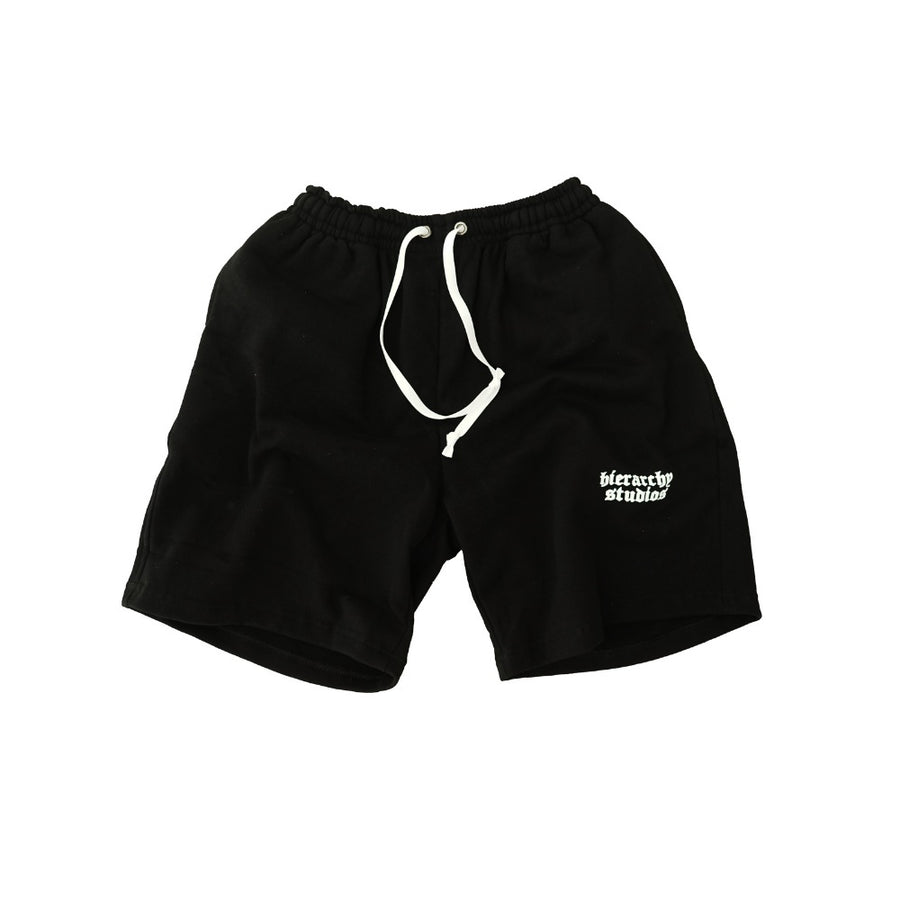 Black Wide Logo Shortpants
