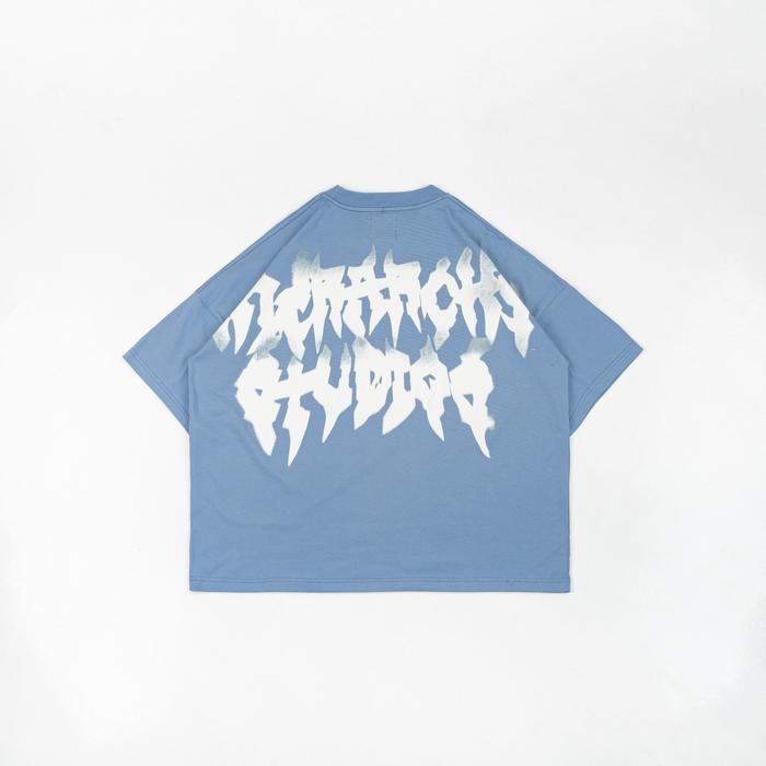Black Burnout Wide Oversized T-Shirt