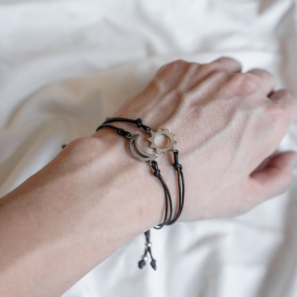 Sun Moon Star Rope Bracelet