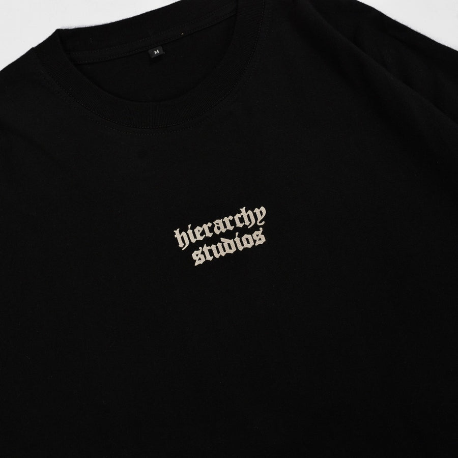 Black Wide Logo Oversized T-shirt