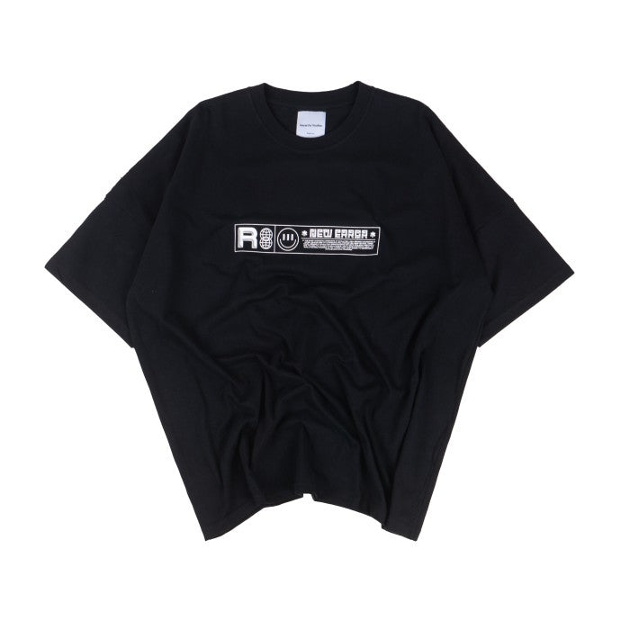 Black Spacetron Wide Oversized T-Shirt