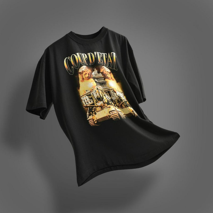 Hierarchy Studios Vintage Coup D 'Etat Oversized Tee