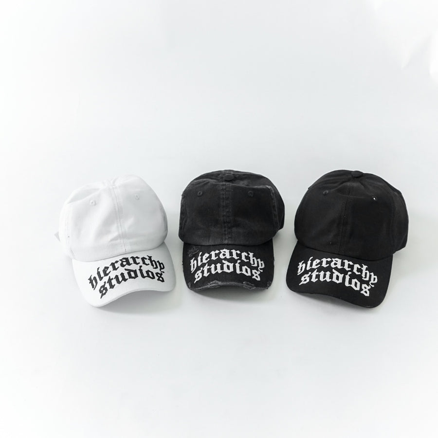 White Wide Logo Baseball Cap