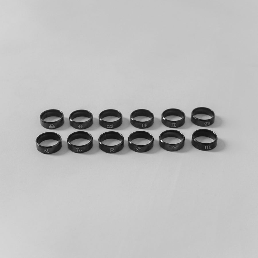 Black Zodiac Ring
