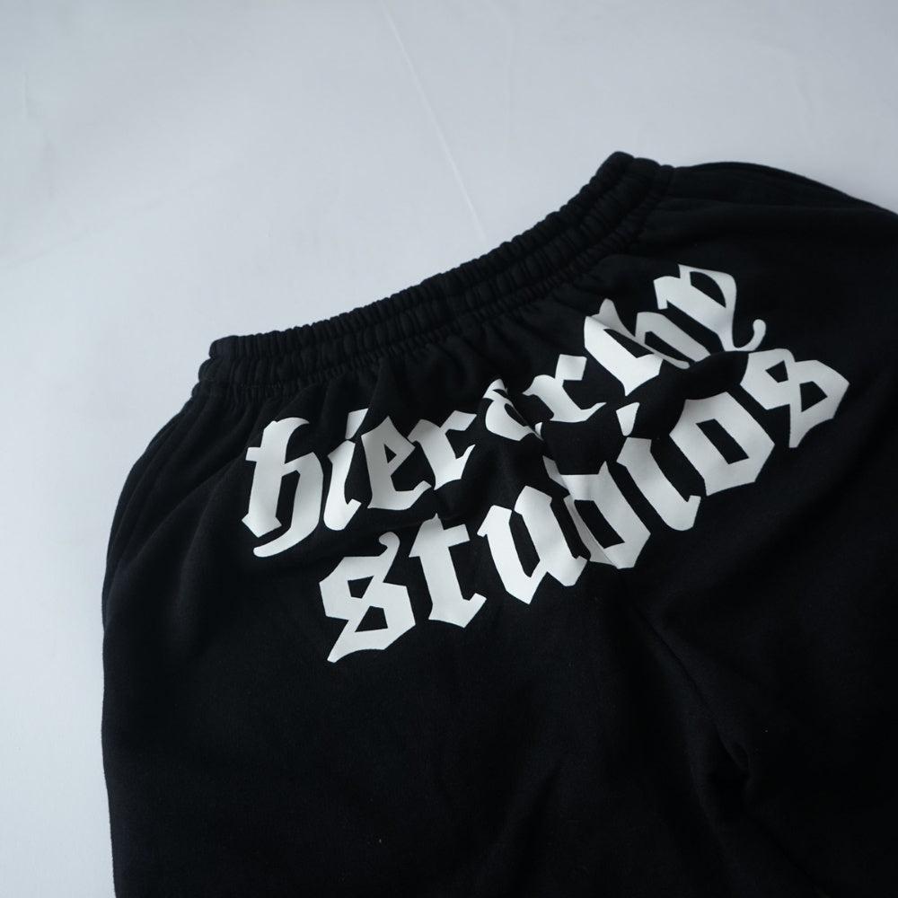 Black Wide Logo Shortpants