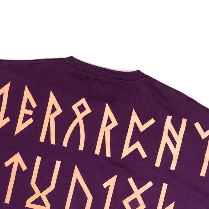 Runic Wide Logo Oversized T-Shirt Lighter Purple