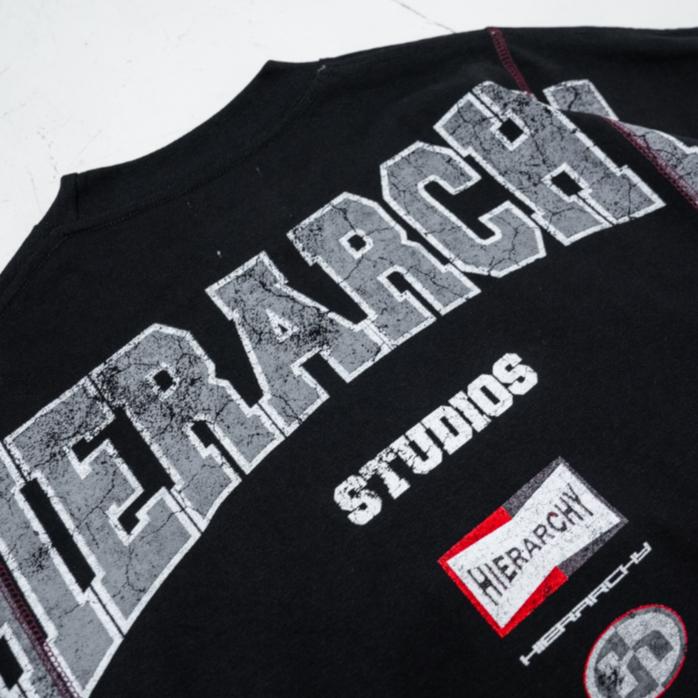 Black Triumph Heavyweight Boxy Wide Oversized T-Shirt