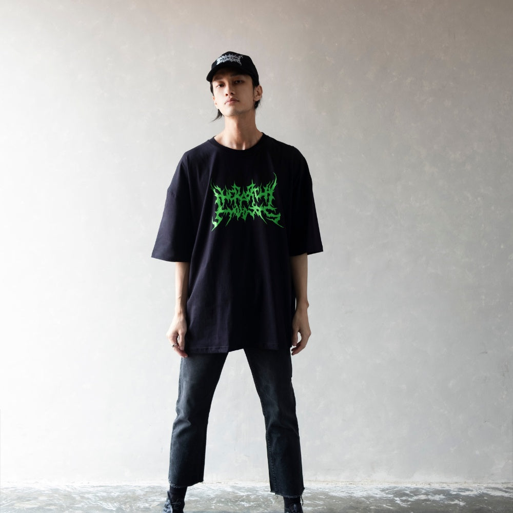Born Evil Black Oversized T-Shirt
