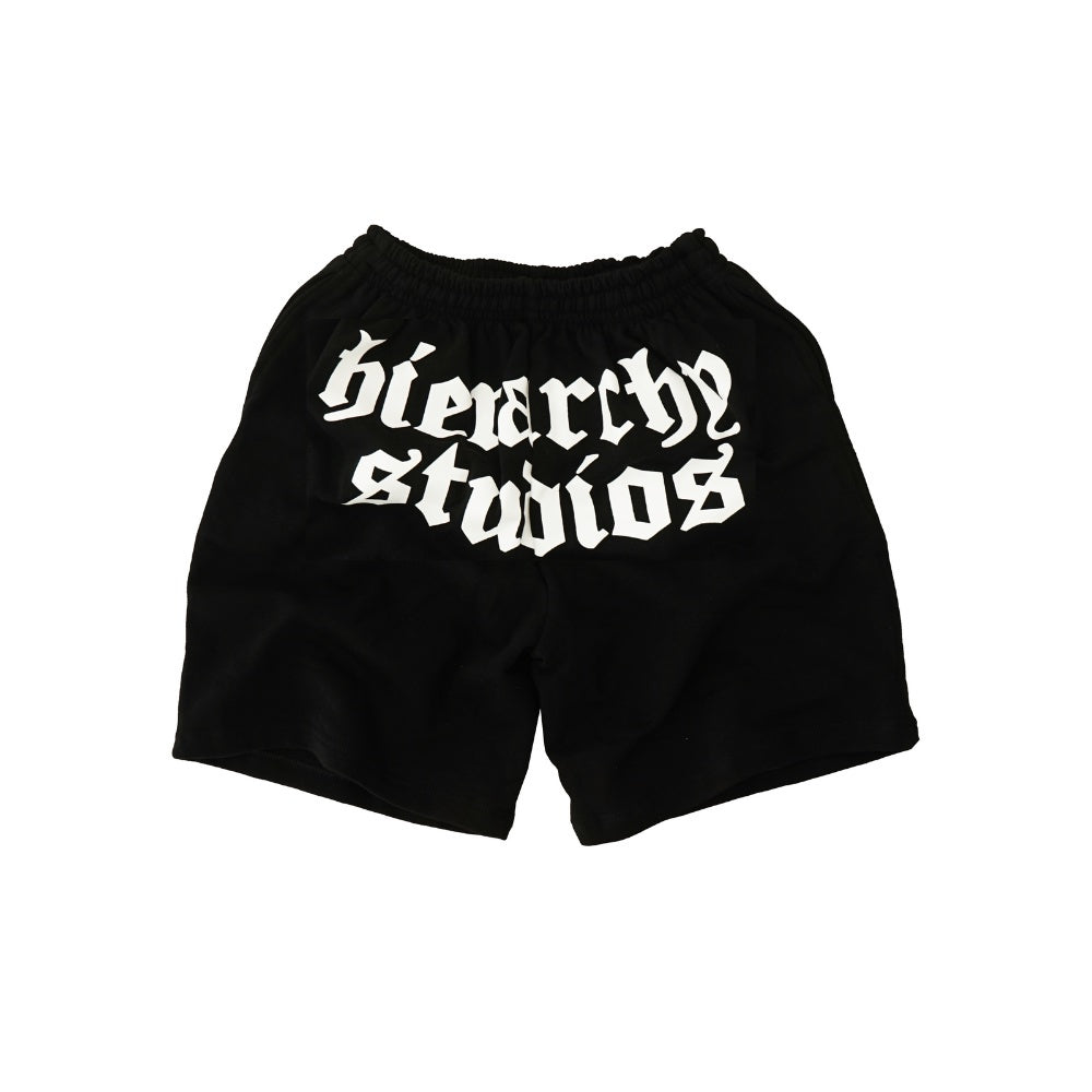 Black Wide Logo Shortpants