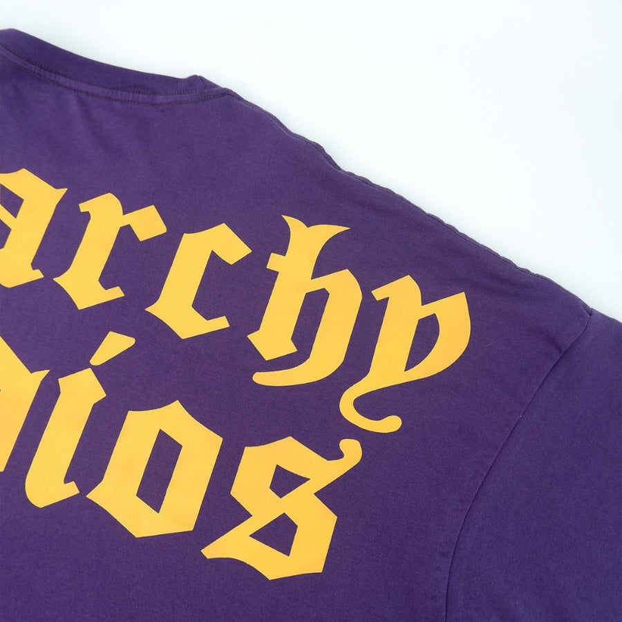 Purple Wide Logo Oversized T-Shirt