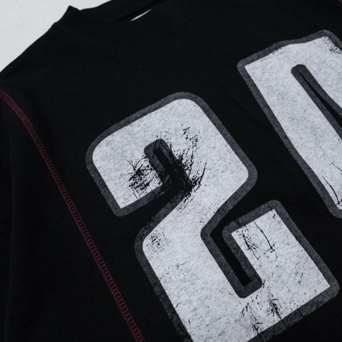 Black Triumph Heavyweight Boxy Wide Oversized T-Shirt
