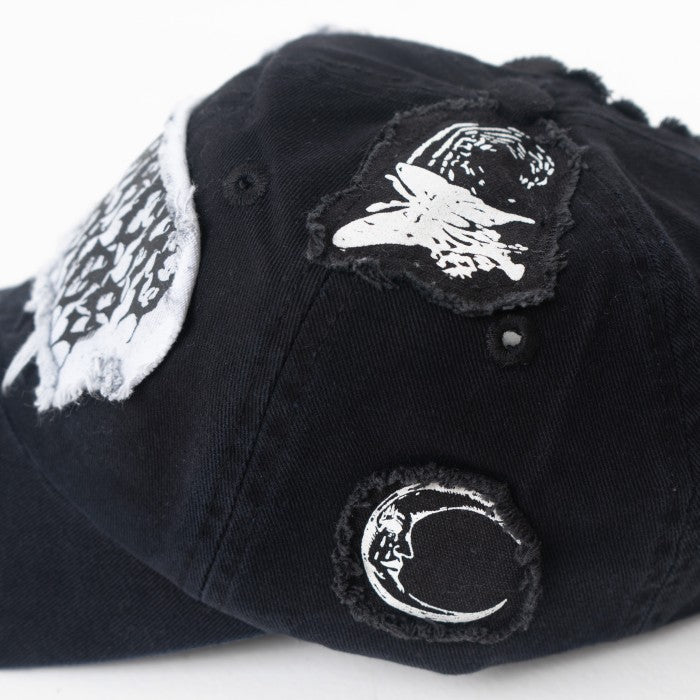 Distressed Black Reaper Baseball Cap