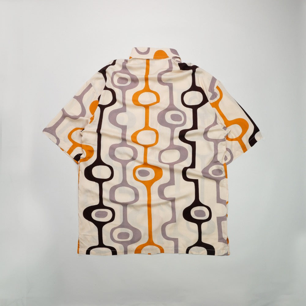 Ivory Abstract Oversized Shirt