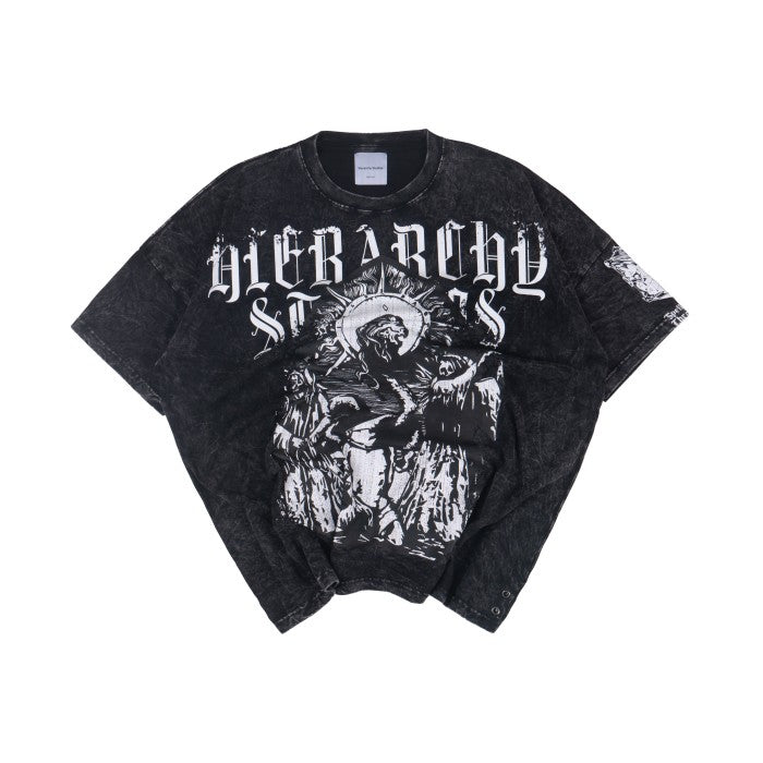 Washed Black Reaper Oversized T-Shirt