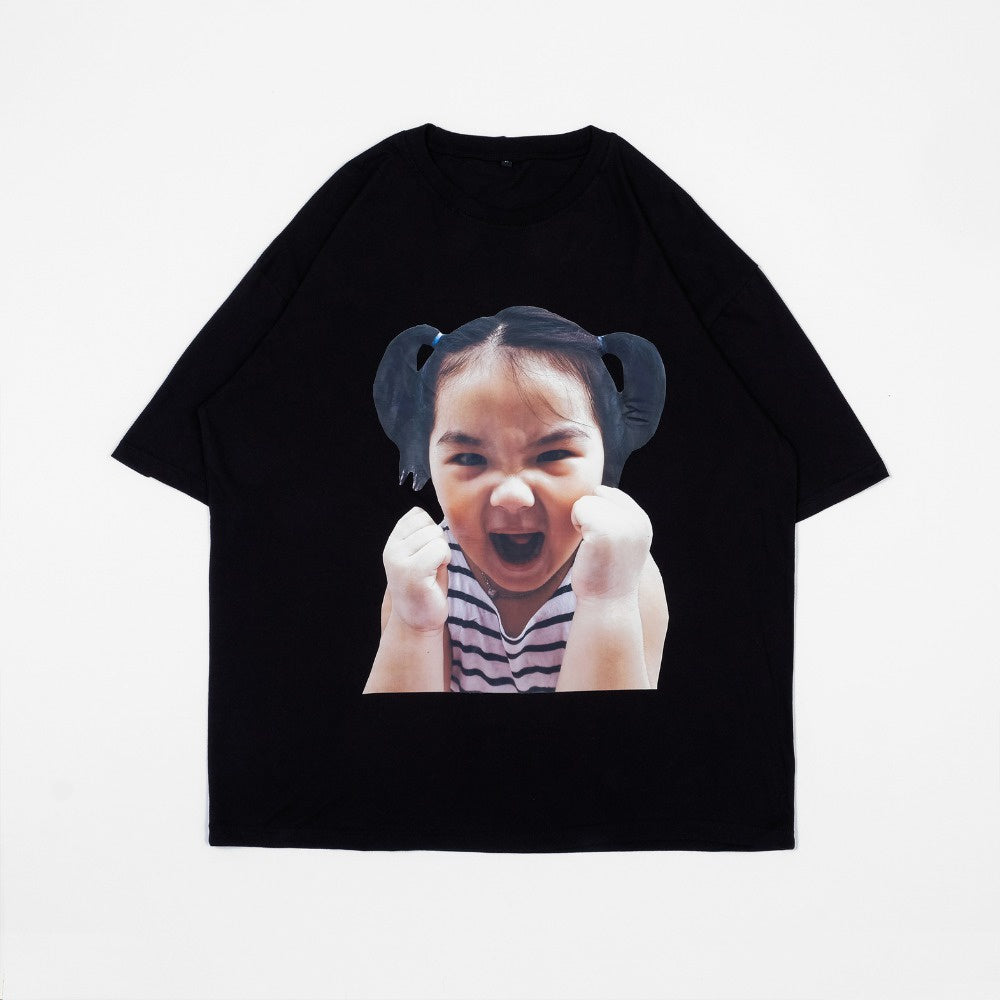 Child Oversized Tee Black